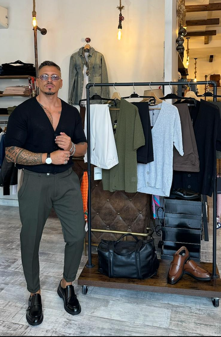 Camicia a Cardigan In filo caldo